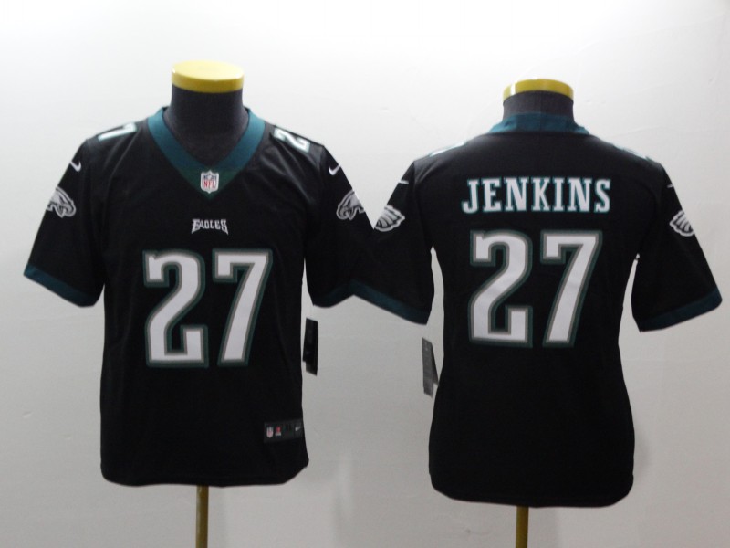 Youth Philadelphia Eagles #27 Jenkins black Nike NFL jerseys->youth nfl jersey->Youth Jersey